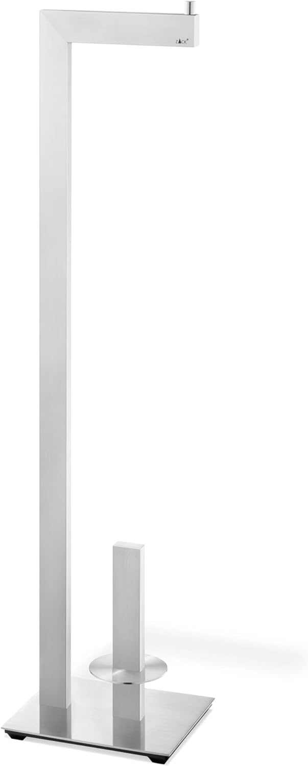 ZACK 40379 "LINEA" Toilettenpapier-Butler, Edelstahl matt, 18 x 15 x 72.7 cm
