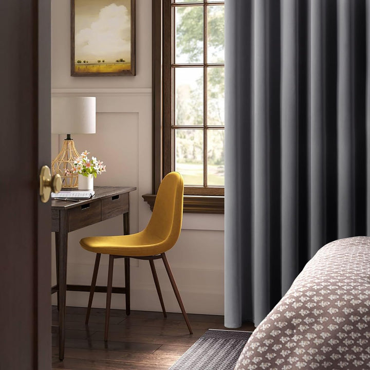 Topfinel Gardinen Mit Ösen Outdoor Vorhang Blickdicht Grau Verdunklungsgardine Fenster Blackout Curt