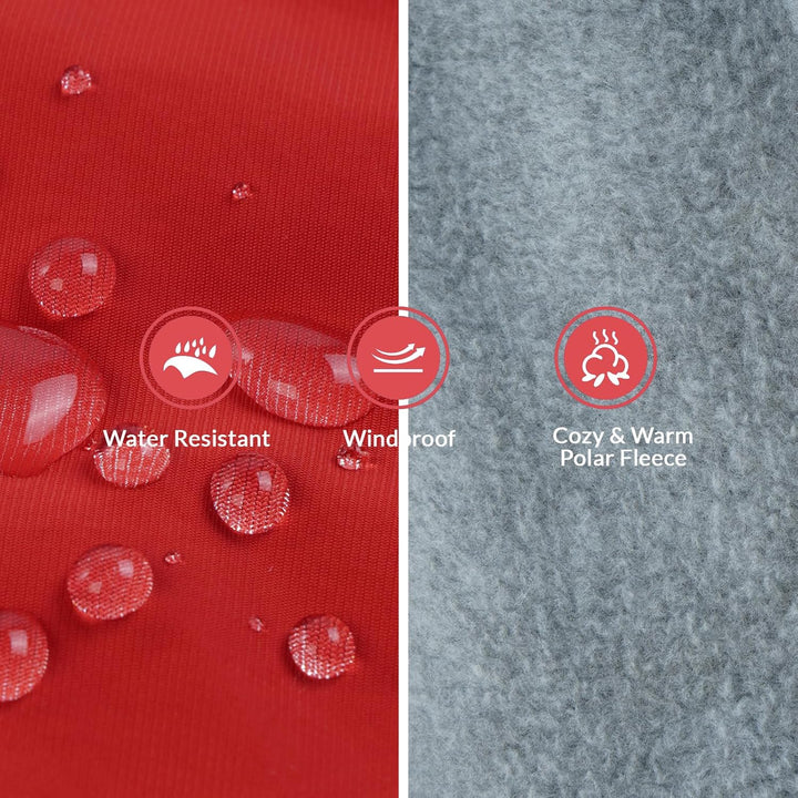 Hundejacke Wasserdicht, Hundemantel Fleece Warme Hundeweste Winterjacke Hunde Bekleidung Winddichter