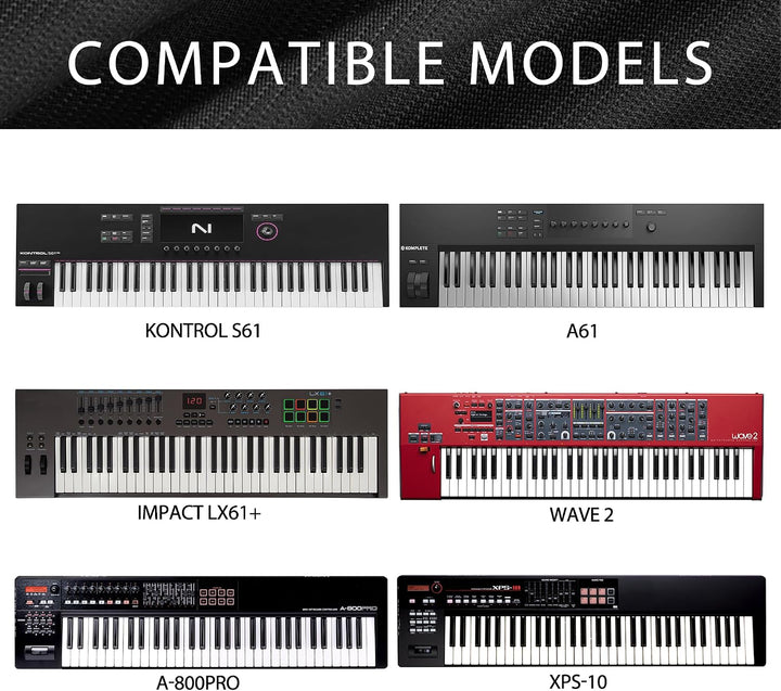 Synthesizer-Staubschutz mit 61 Tasten, kompatibel mit Nord Wave 2, Roland FANTOM-06 XPS-30 JUNO-DS61