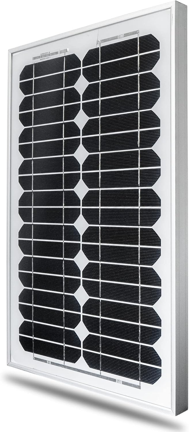 Solarmodule Monokristallin Solarpanel Solarzelle Photovoltaik Solar PV Mono, Wattzahl:10W 10W 12V, 1