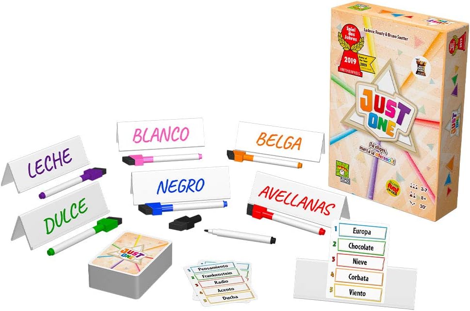 Asmodee Just one – spanisch, Farbe (RPJU0001) - Spanische Sprache
