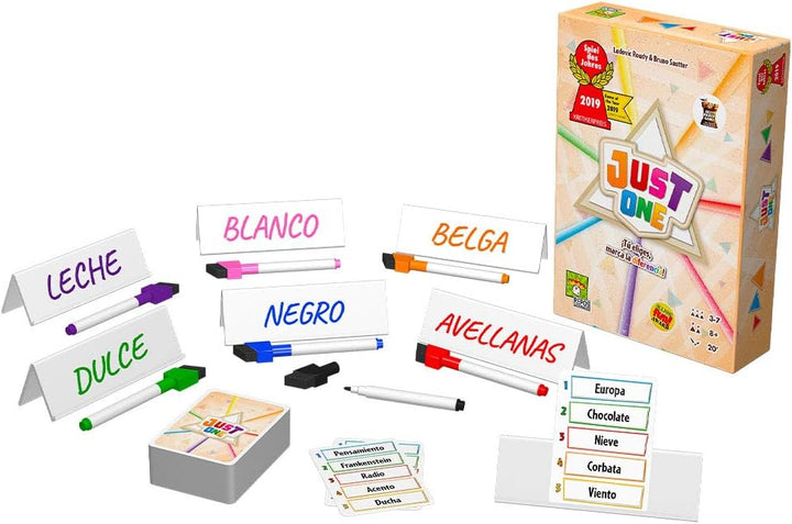Asmodee Just one – spanisch, Farbe (RPJU0001) - Spanische Sprache