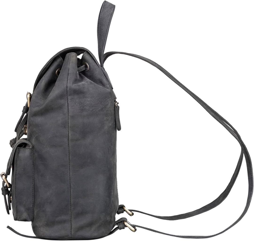STILORD 'Ezra' Tagesrucksack Leder Daypack Gross Vintage Backpack ideal als Laptoprucksack 13,3 Zoll