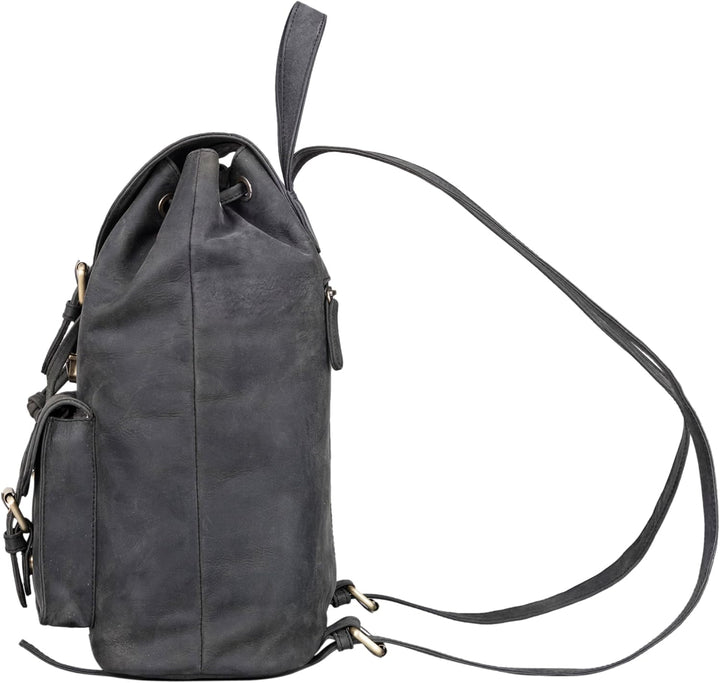 STILORD 'Ezra' Tagesrucksack Leder Daypack Gross Vintage Backpack ideal als Laptoprucksack 13,3 Zoll