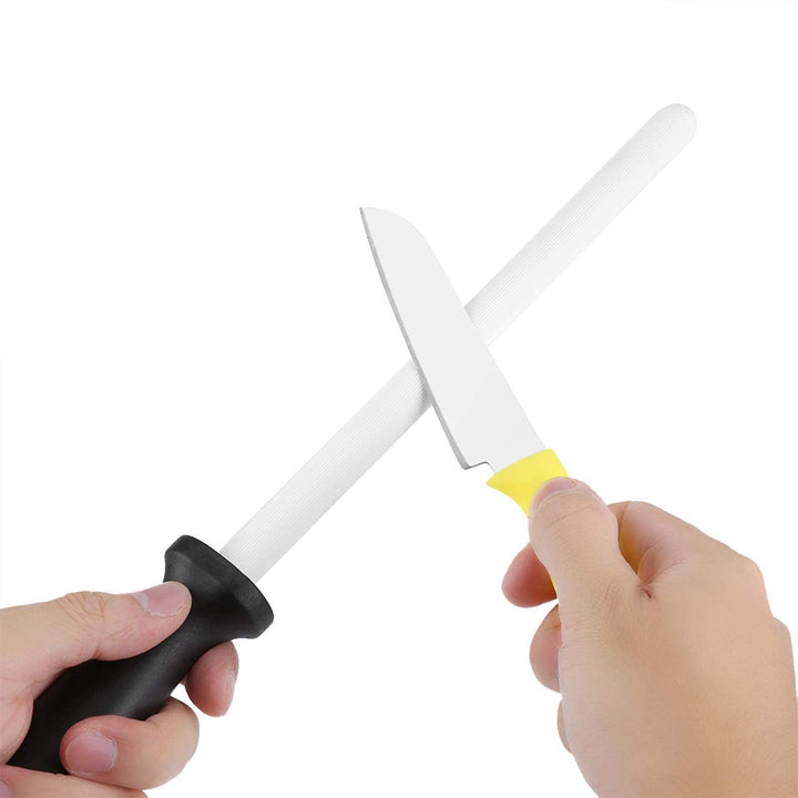 Alvinlite Profi Messerschärfer - 33cm Keramik-Wetzstahl, Messerschaerfer Messerschleifer, Keramik We