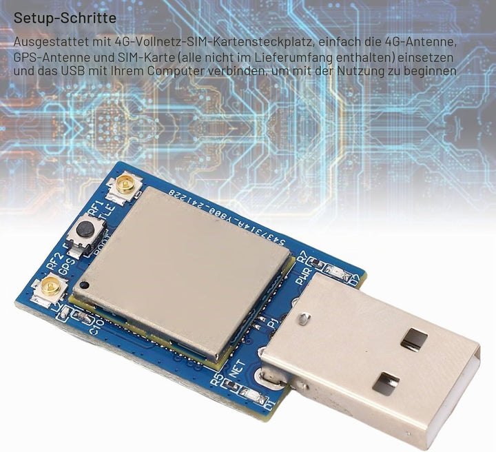 4G Mobile Modul 4G USB Internet Access Modul USB Internet Modul Board mit GPS -Funktion SIM -Kartens