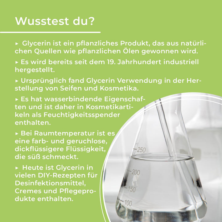 GreatVita Glycerin 3000 ml 99,5% | Rein pflanzlich und vegan – vielseitig einsetzbar für Kosmetik, H
