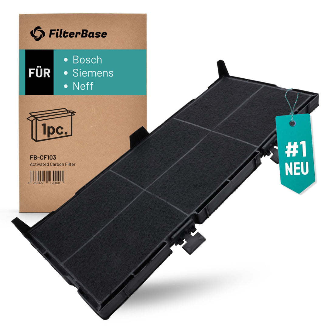 Aktivkohlefilter 1 Stück passend für Bosch 11025806 DSZ4561, Siemens LZ45610 LZ45650 und Neff Z54TC0