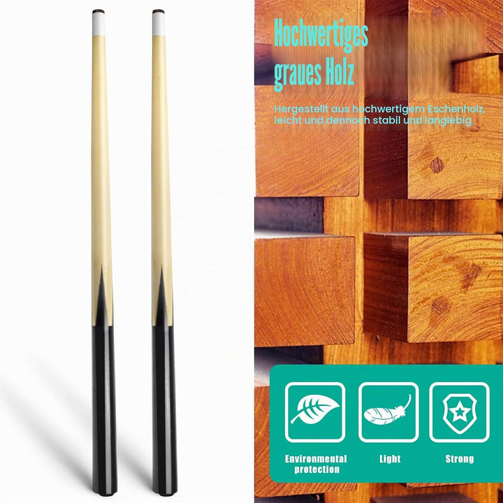 VANLAN Billard-Queue-Sticks aus Holz, Shorty-Queues, Pool-Queues für Kinder, Hartholz, Billardqueue,