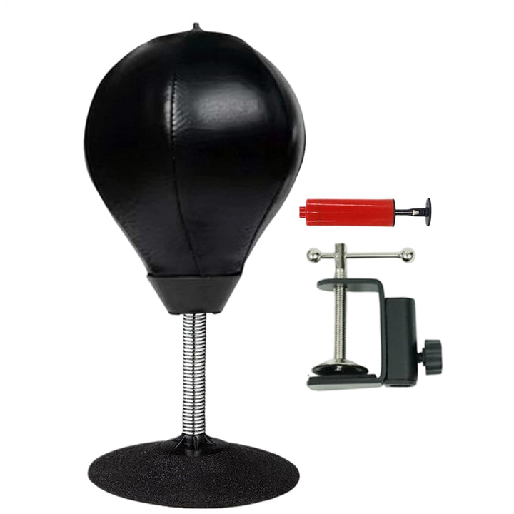 Soft Punching, Table Top Boxing Ball, 12 Inch Desktop Punch with Spring Base, Fun Stress Relief Tool