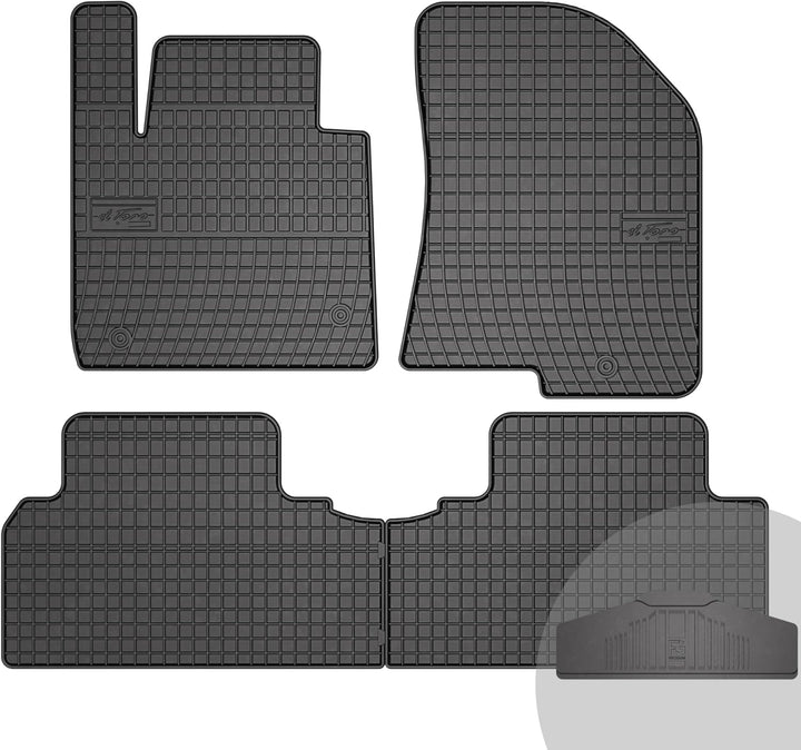 FROGUM EL Toro Gummimatten Ganzjähriges-Set von Autofussmatte Auto Fussmatten für Kia Carens IV 2013