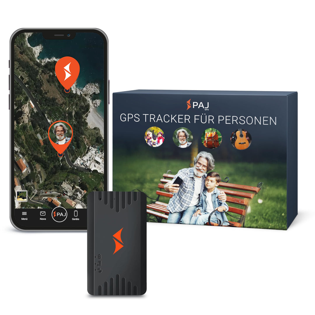 PAJ GPS Tracker - People Finder 4G - Mini GPS Tracker für Kinder, Senioren, Demenz - bis zu 5 Tage A