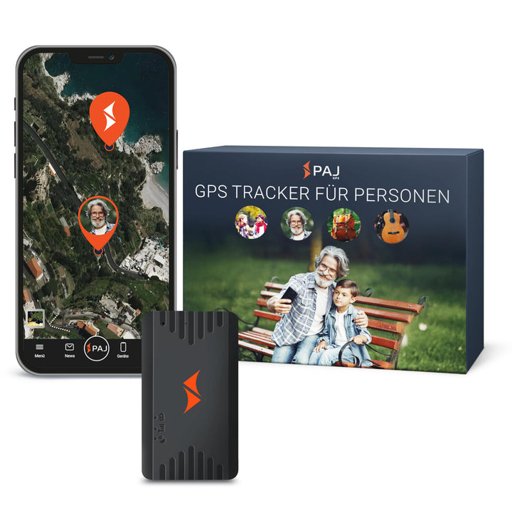 PAJ GPS Tracker - People Finder 4G - Mini GPS Tracker für Kinder, Senioren, Demenz - bis zu 5 Tage A