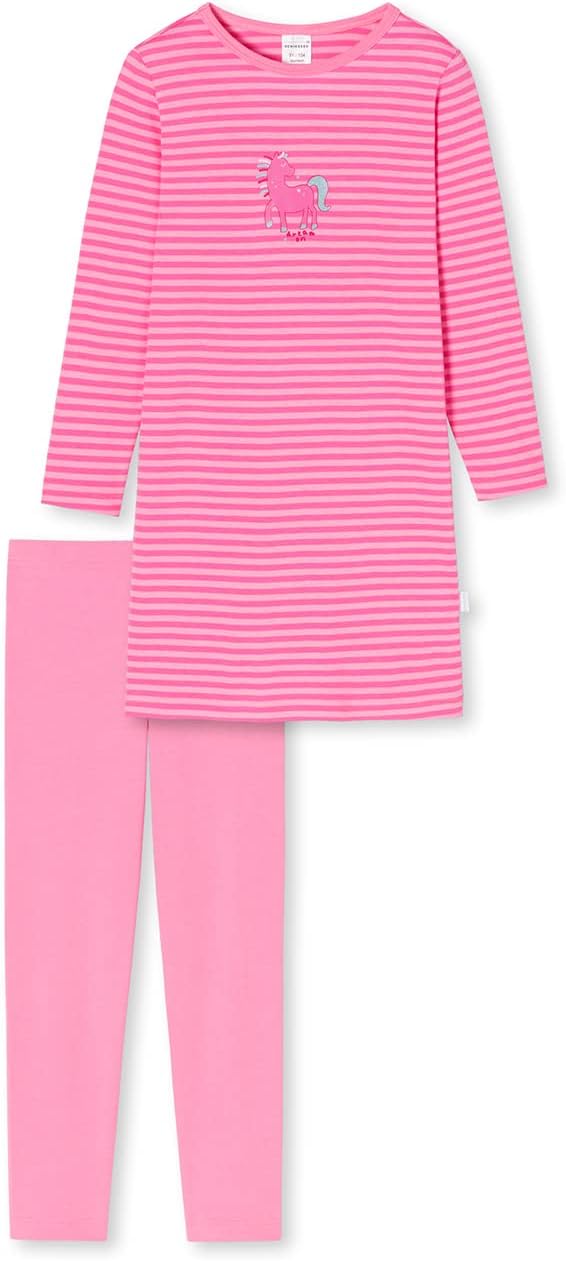 Schiesser Mädchen Pyjamaset (2er Pack) 92 Rosa_179493, 92 Rosa_179493