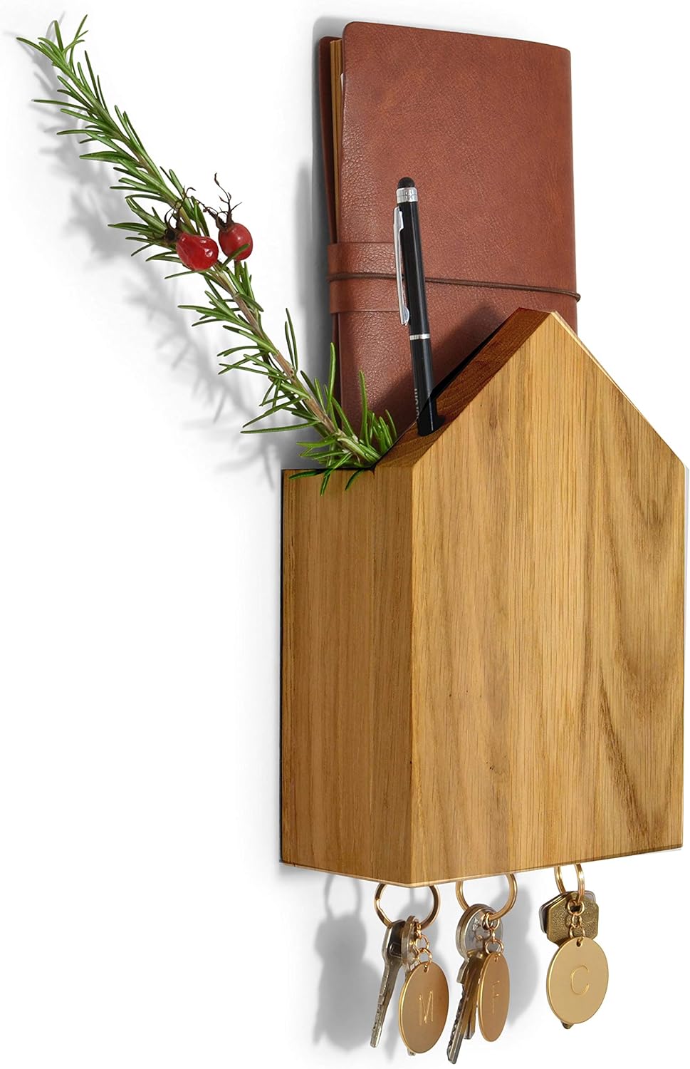 Natuhr magnetisches Schlüsselbrett Logde magnetischer Schlüsselkasten (Eiche geölt), Eiche Geölt