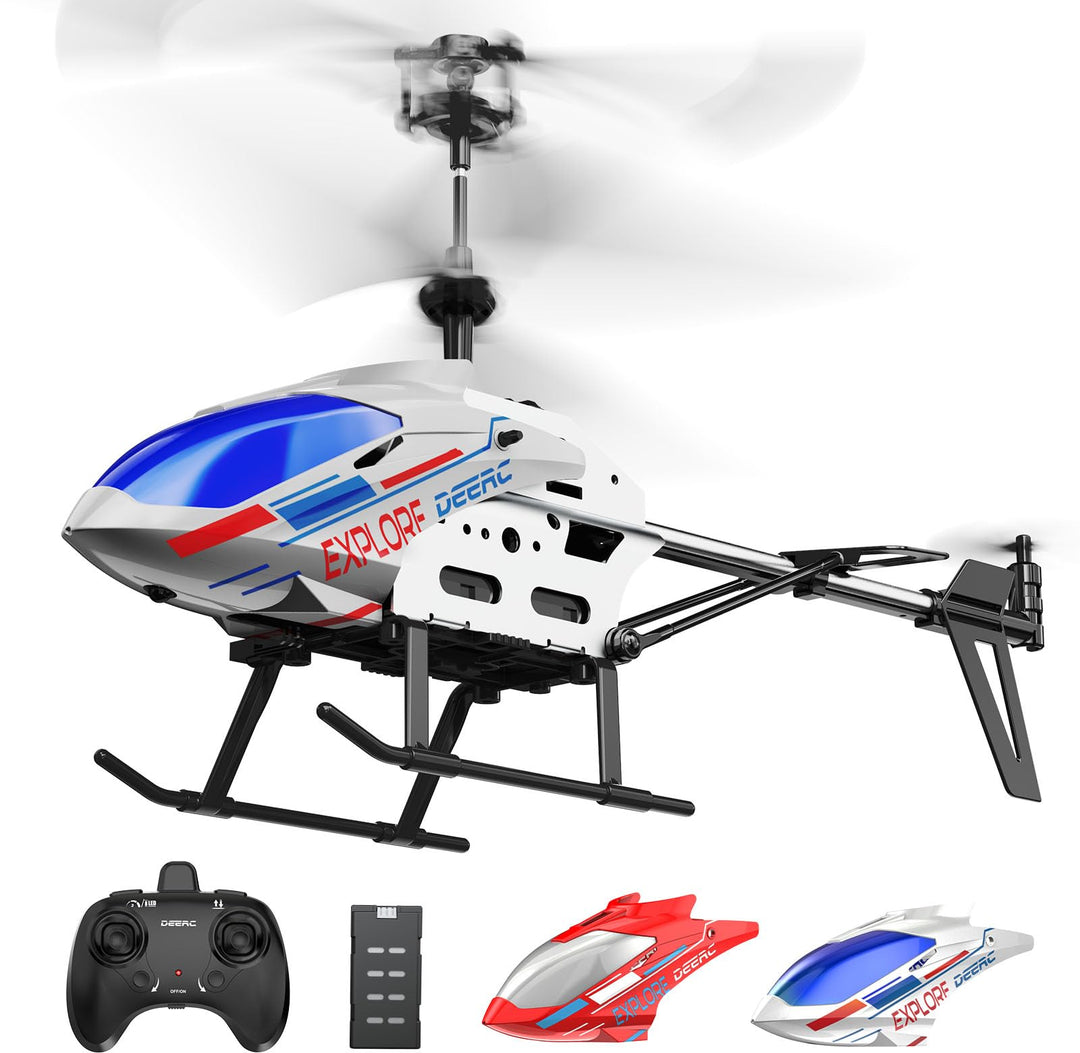 DEERC DE28 Hubschrauber Ferngesteuert,für Einsteiger,Indoor RC Helikopter Spielzeug mit LED-Beleucht