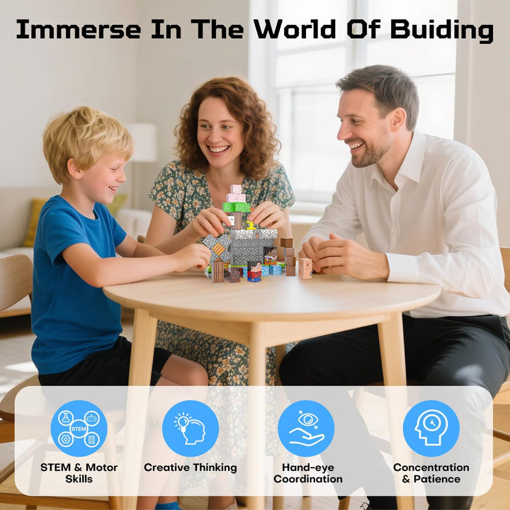 Magnetische Bausteine 100 PCS, Magnetbausteine für 3+ Jahre, Magnet Spielzeug Sets für Kinder Jungen