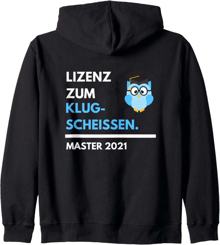 Master 2021 Uni FH lustiges Spass Geschenk Abschluss Titel Kapuzenjacke