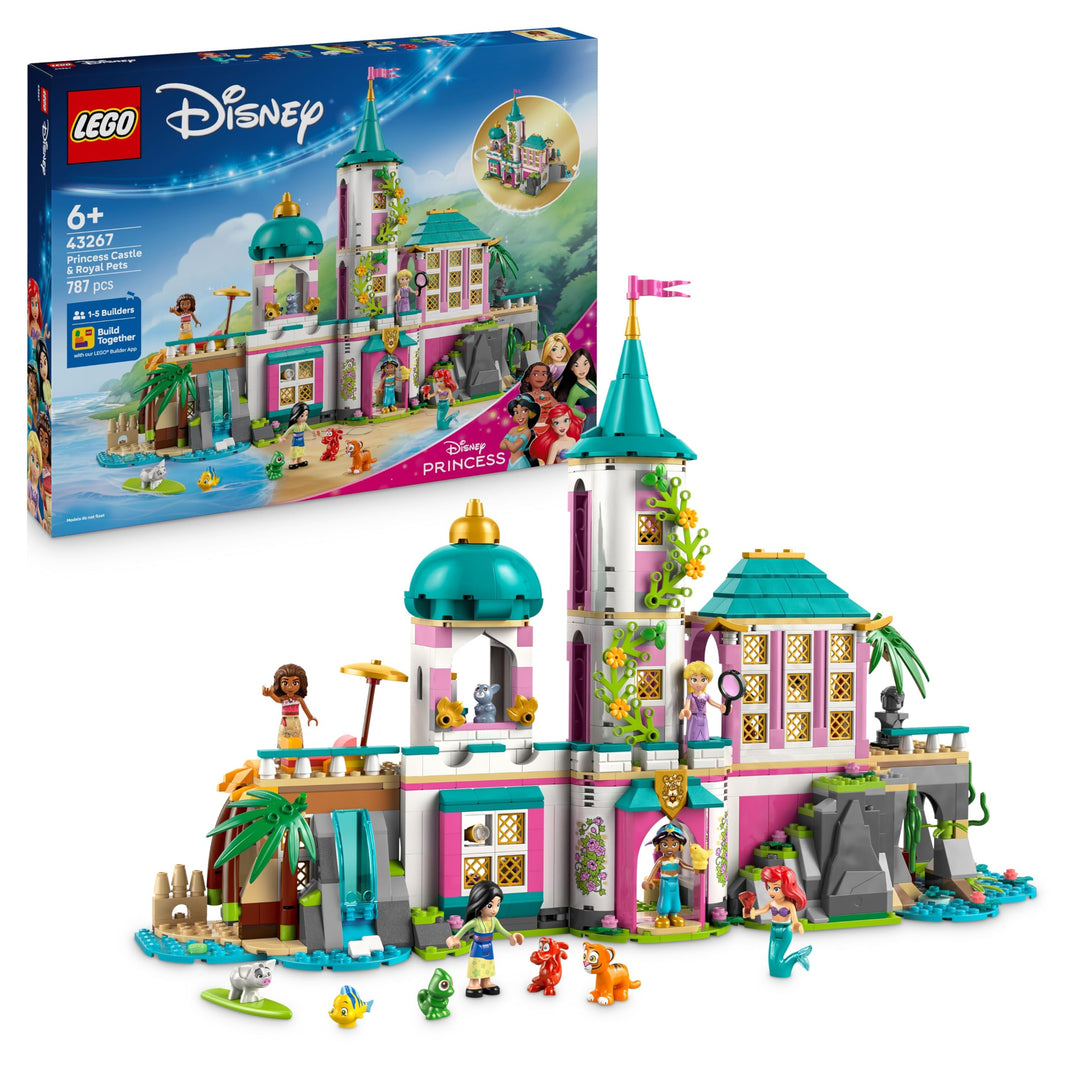 LEGO ǀ Disney Princess Schloss & königliche Haustiere – Set mit detaillierter Innenausstattung – ink