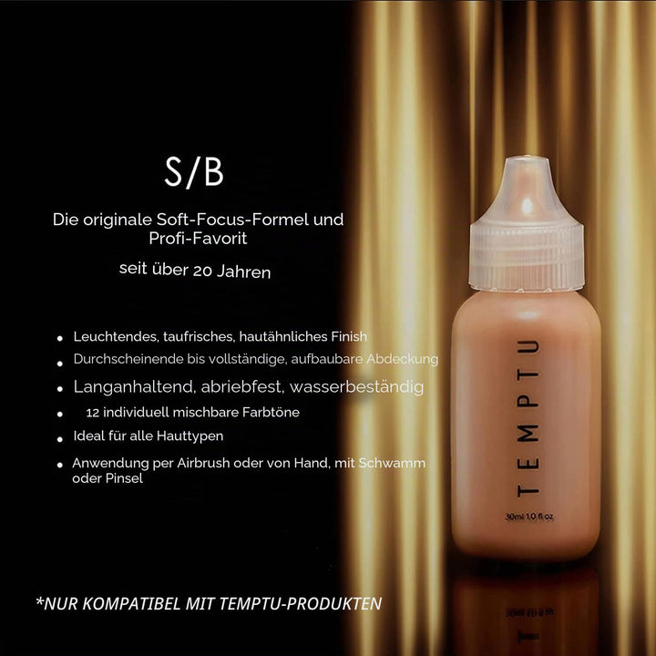 TEMPTU S/B FOUNDATION / 30ML (03 Ivory) 30 ml (1er Pack) 03 Ivory, 30 ml (1er Pack) 03 Ivory