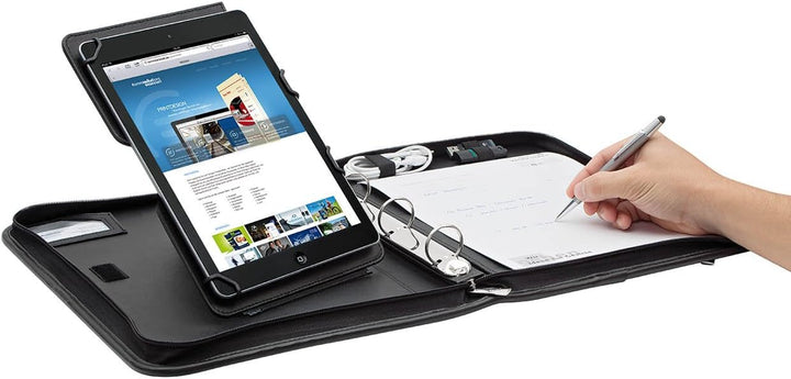Wedo 5874901 Elegance A4 Organizer (mit Universalhalter für Tablet-PC von 24,6 cm (9,7 Zoll) bis 26,