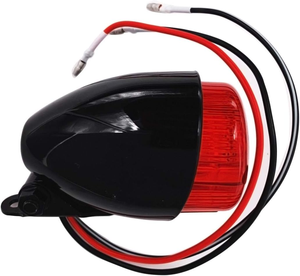 IGUANA CUSTOM - Schwarze HAWK ECO-Heckleuchte mit Bremslicht, Standlicht und Kennzeichenleuchte - E-