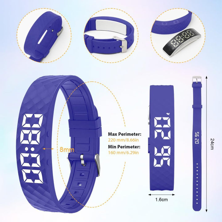 CEWROM Vibrationswecker Armband, Vibrationsalarm Erinnerung Uhr, Silent Vibrating Alarm Reminder Wat