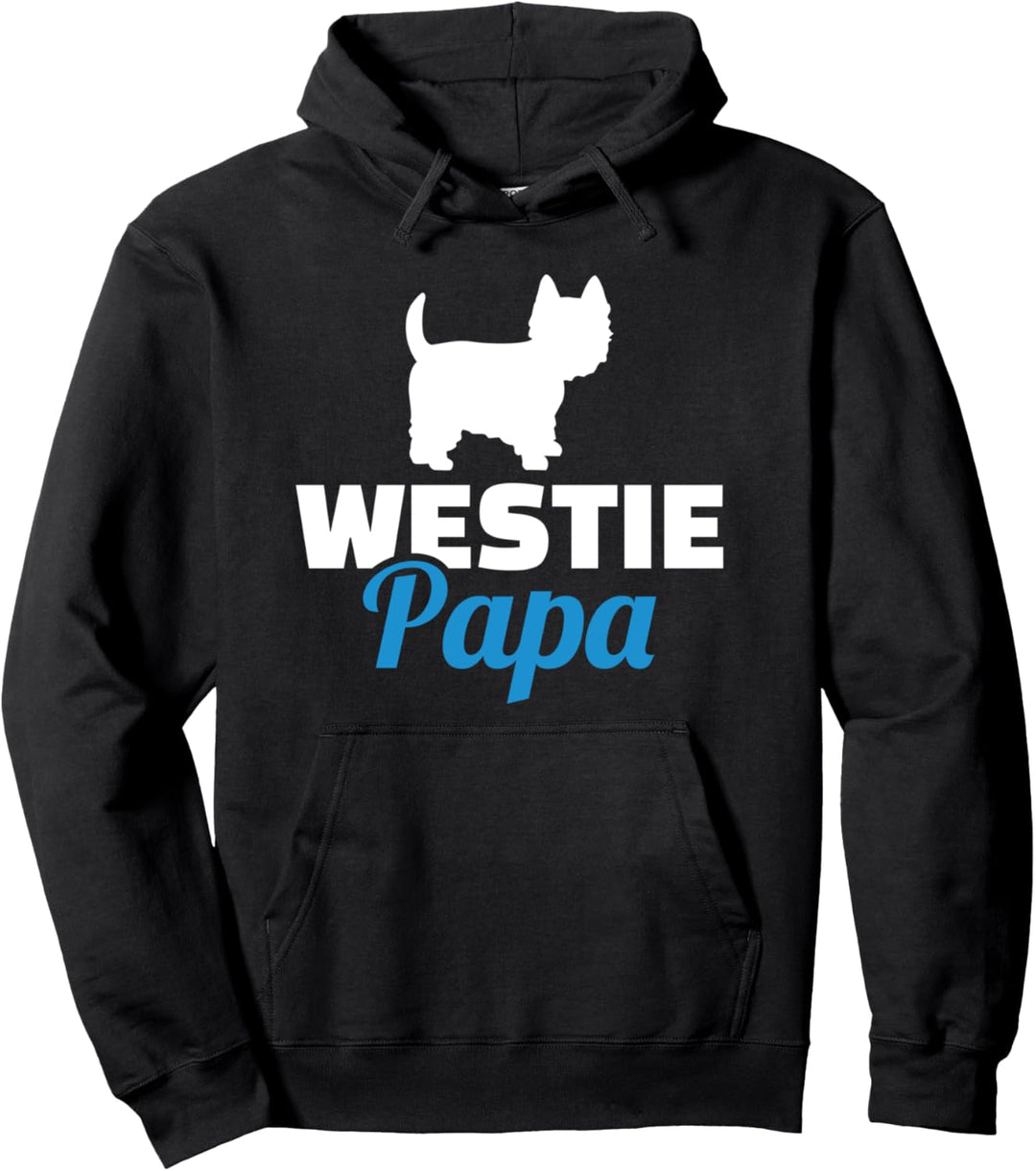 Westie Papa Pullover Hoodie