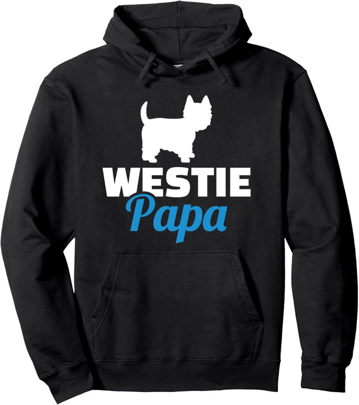Westie Papa Pullover Hoodie