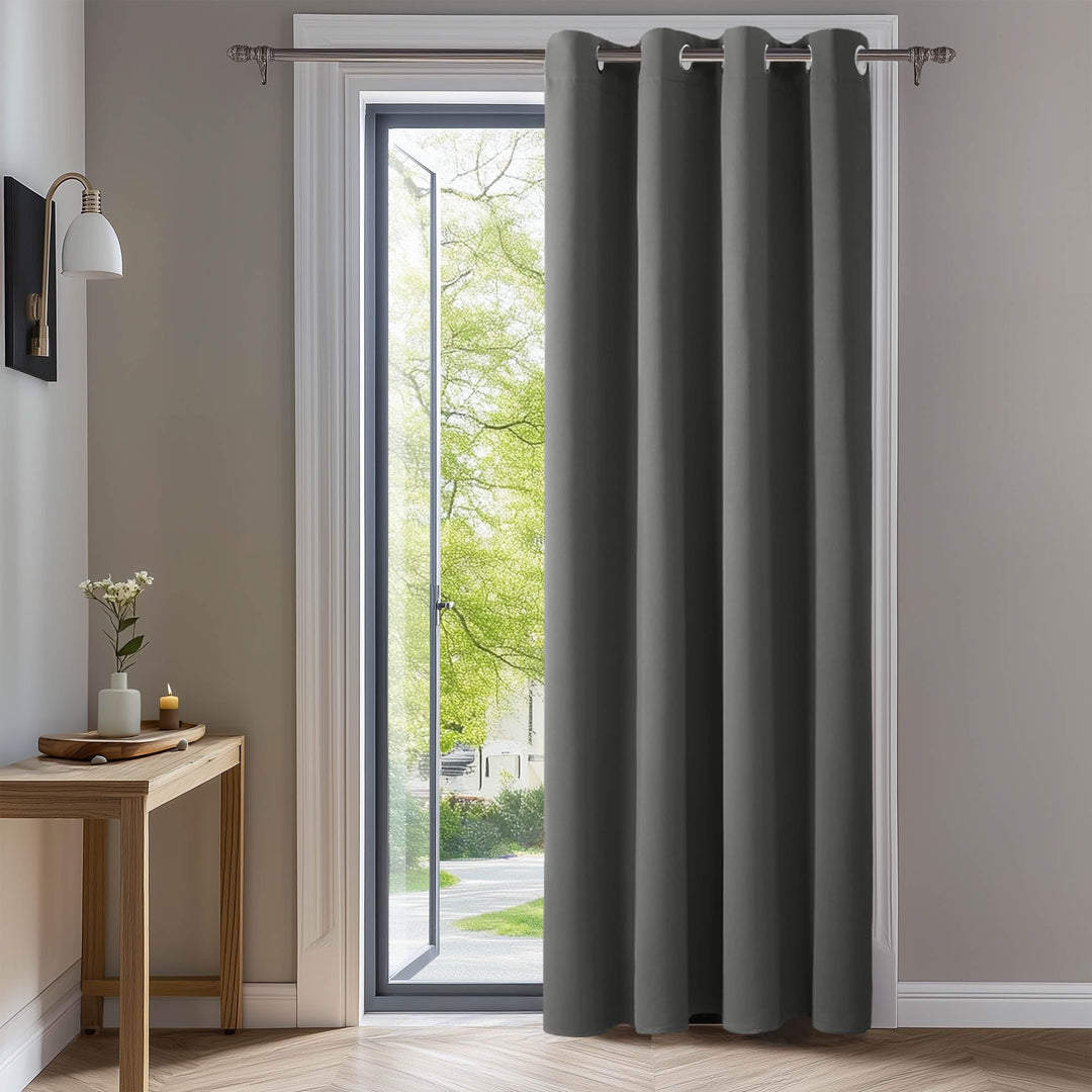 Deconovo Verdunkelungsvorhang Lärmschutzvorhang Ösen Gardinen Blickicht Kälteschutz, 260x140 cm(Höhe