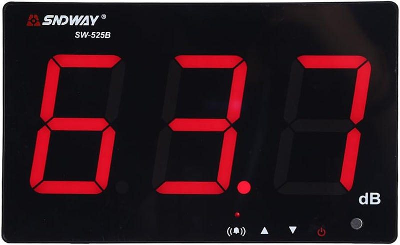 30~130 dB Schallpegelmesser 9,6"LCD Dezibel messgerät display USB Wandbehang Rauschmessung Tester mi