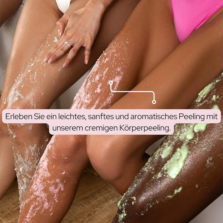 CareBear Whipped Body Bath Scrub, Peeling und Peelingmittel, mit Aprikosenöl, blauem Pflaumenöl, Vit