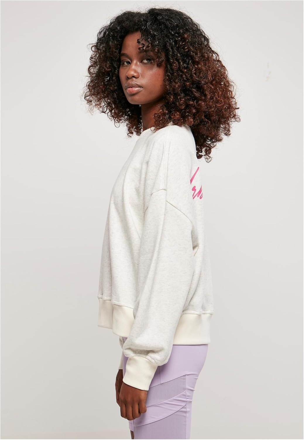 Urban Classics Damen Sweatshirt, Lightgrey