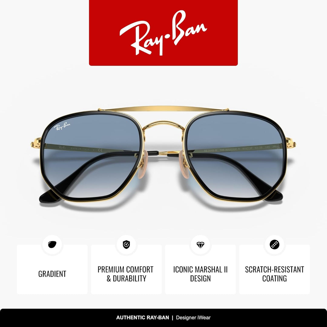 Ray-Ban Unisex Rb3648m Sonnenbrille, Gold, One Size