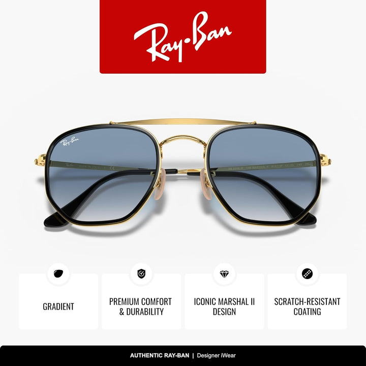 Ray-Ban Unisex Rb3648m Sonnenbrille, Gold, One Size