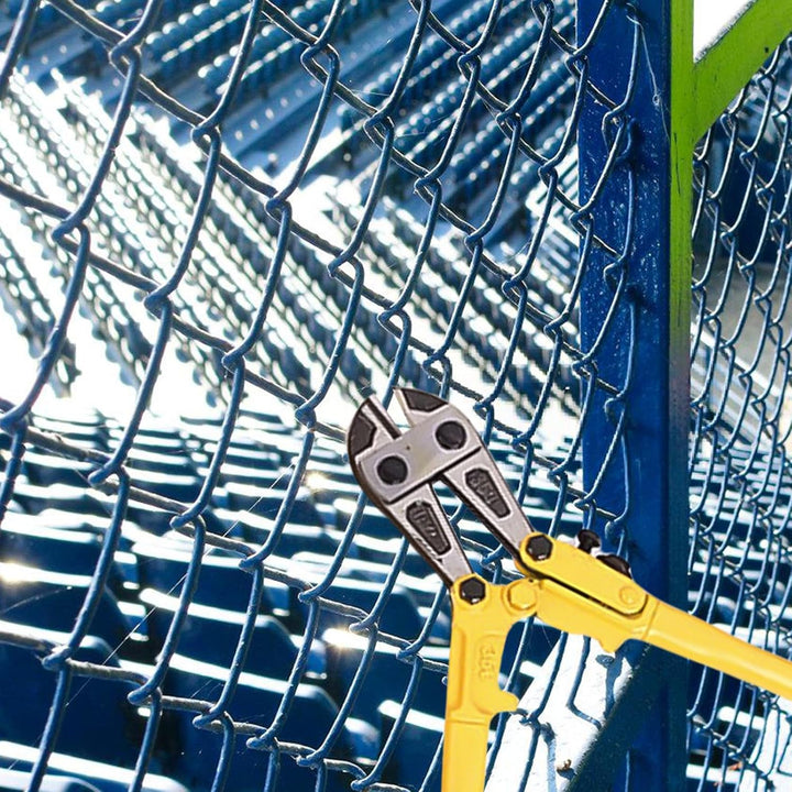 PRITOK 350mm Robuste Bolzenschneider: Drahtschneider aus Kohlenstoffstahl mit Kunststoff-Griff, Schn