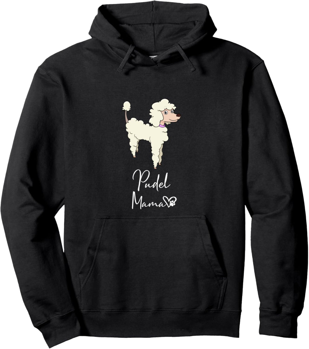 Pudel Mama Hundemama Hund Frauchen Haustier Geschenk Pullover Hoodie