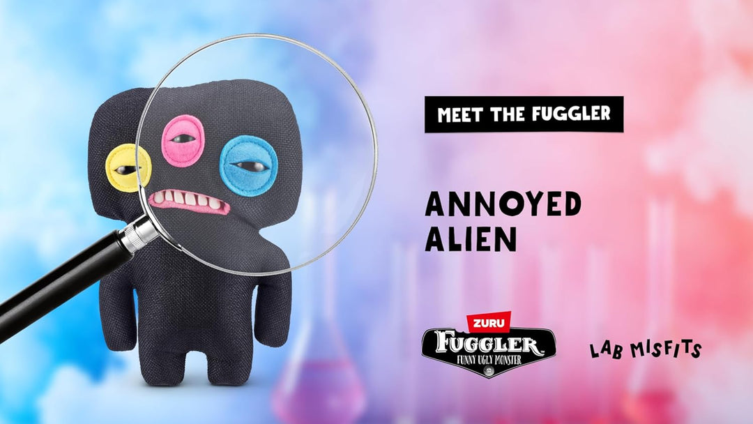 Fuggler Laboratory Misfits von ZURU Funny Ugly Monster, Plüsch, zum Sammeln, Spielzeug (Annoyed Alie