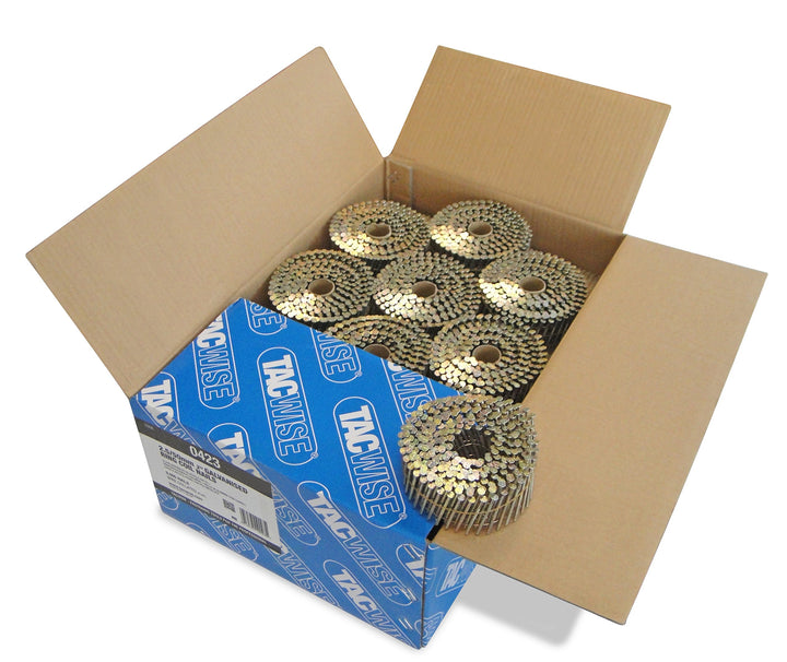 Tacwise 0423 2.5/50mm verzinkte Nägelspulering, Silber, 9000 Stück