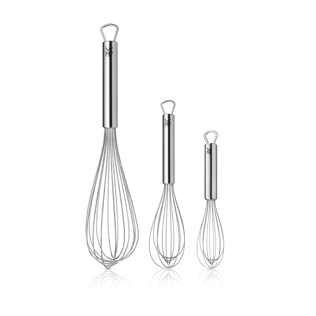 WMF Profi Plus Schneebesen Set 3-teilig, Schneebesen Edelstahl teilmattiert, Rührbesen, Quirl, spülm