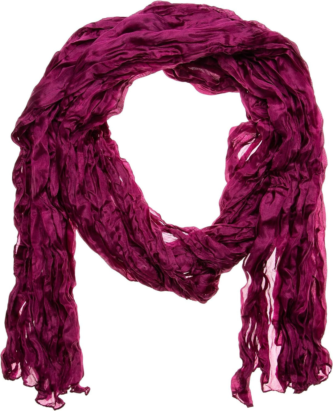 Tinitex Knitterschal Halstuch Schal XXL violett lila purple Seide 180x90cm