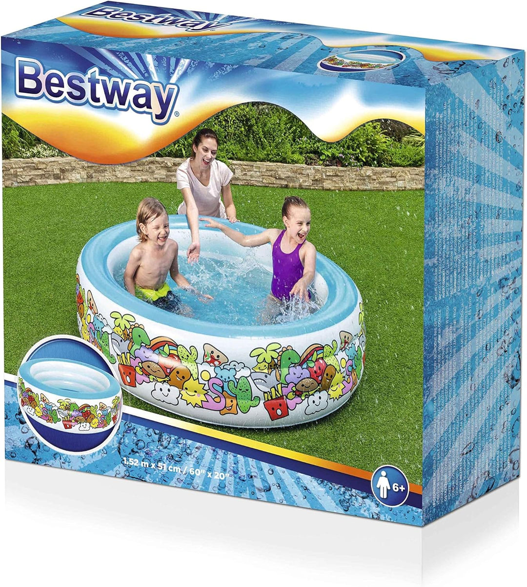Bestway Family Pool, Fantasia, 152 x 51 cm