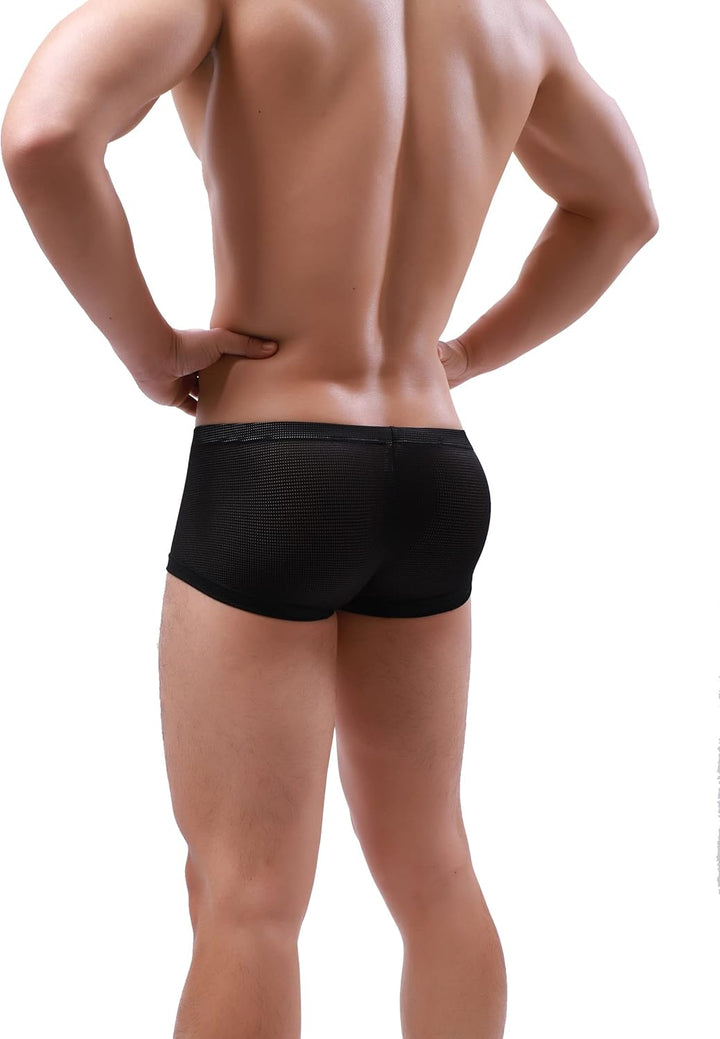 iKingsky Herren Atmungsaktive Retroshorts Ausbuchtung Männerstrunks Unterwäsche Sexy Uiedrigen Taill
