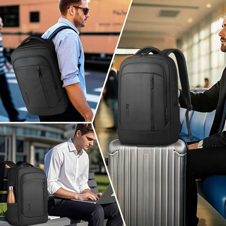 hk 17 Zoll Business Laptop Rucksack Herren, spritzwassergeschützt und Diebstahlsicherung Reiserucksa