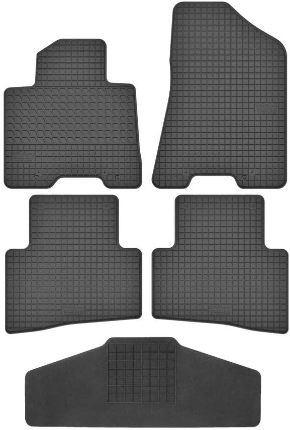 Fussmatten Vorne, Hinten + Tunnel Matte 5er Set für Kia Sportage 4 IV 2015-2019 QL Gummi Gumimatten