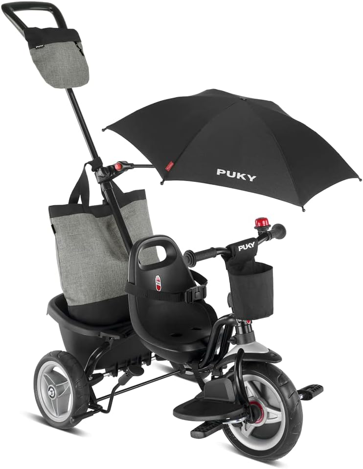 PUKY CEETY Comfort | komfortables und sicheres Dreirad | Teleskop-Schiebestange | für Kinder ab 1,5