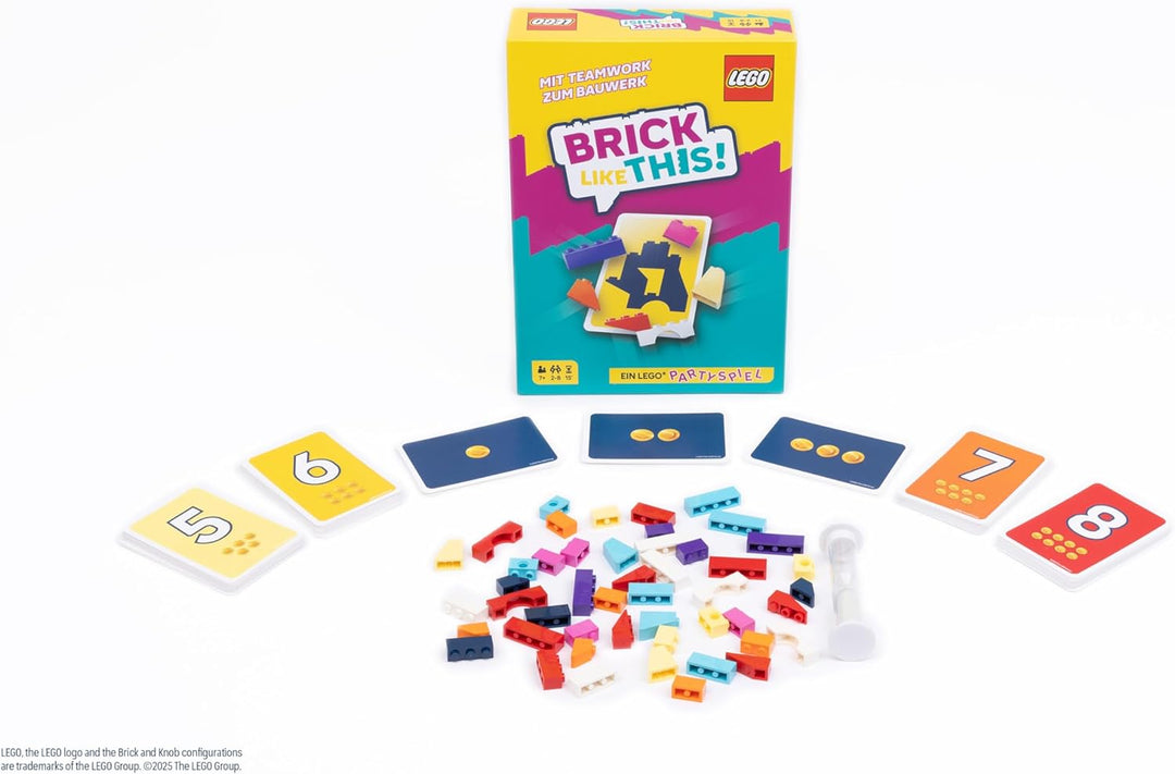Asmodee Brick Like This! Das offizielle Lego-Partyspiel - Schnelles, lustiges Bauspiel für Familien,