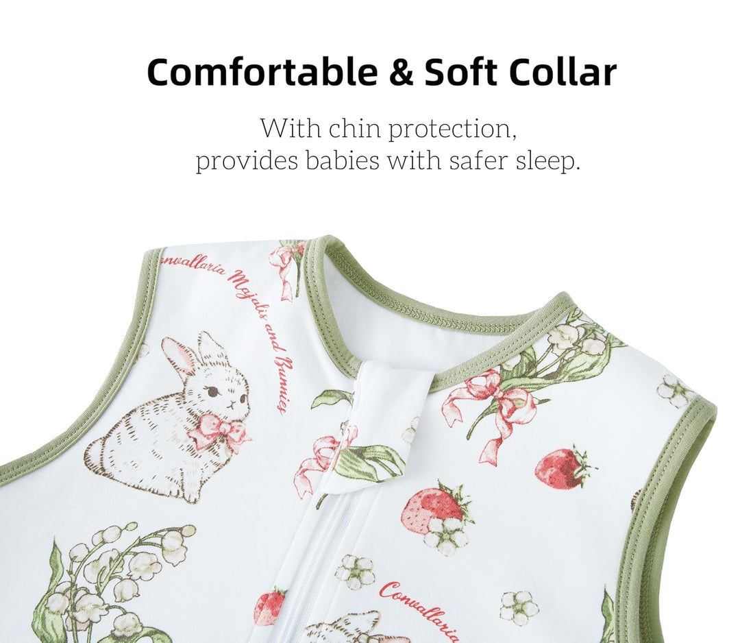 Chilsuessy Baby Schlafsack mit Beinen 1.5 Tog Schlafsack 100% Baumwolle Ganzjahres Schlafsack mit Fü