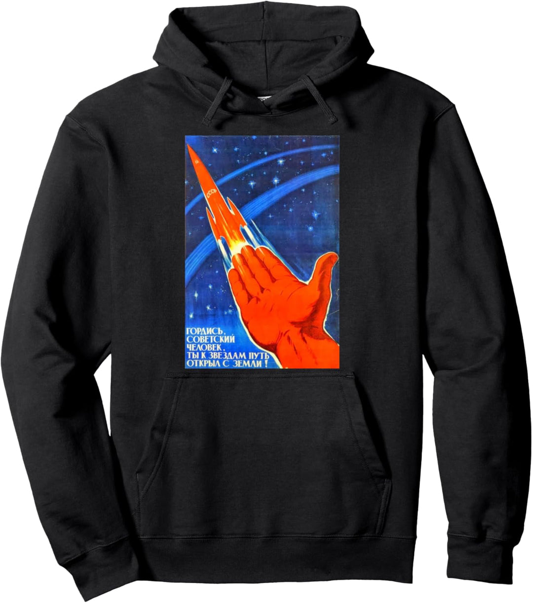 Soviet Union USSR Retro Propaganda Space CCCP T-Shirt Pullover Hoodie